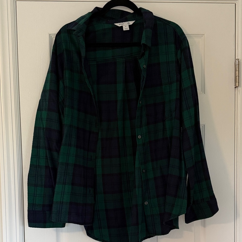 Old Navy Flannel - Green and Navy